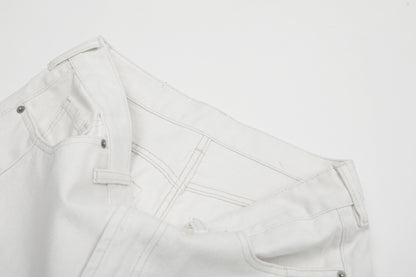 Clean Fit | White Baggy Pants - Santo 