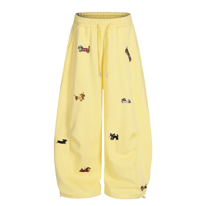 Embroidery | Dog Baggy Barrel Sweatpants