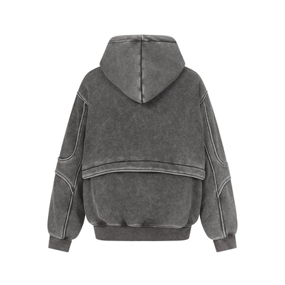 Retro Deconstructed | Patchwork Washed Hoodie