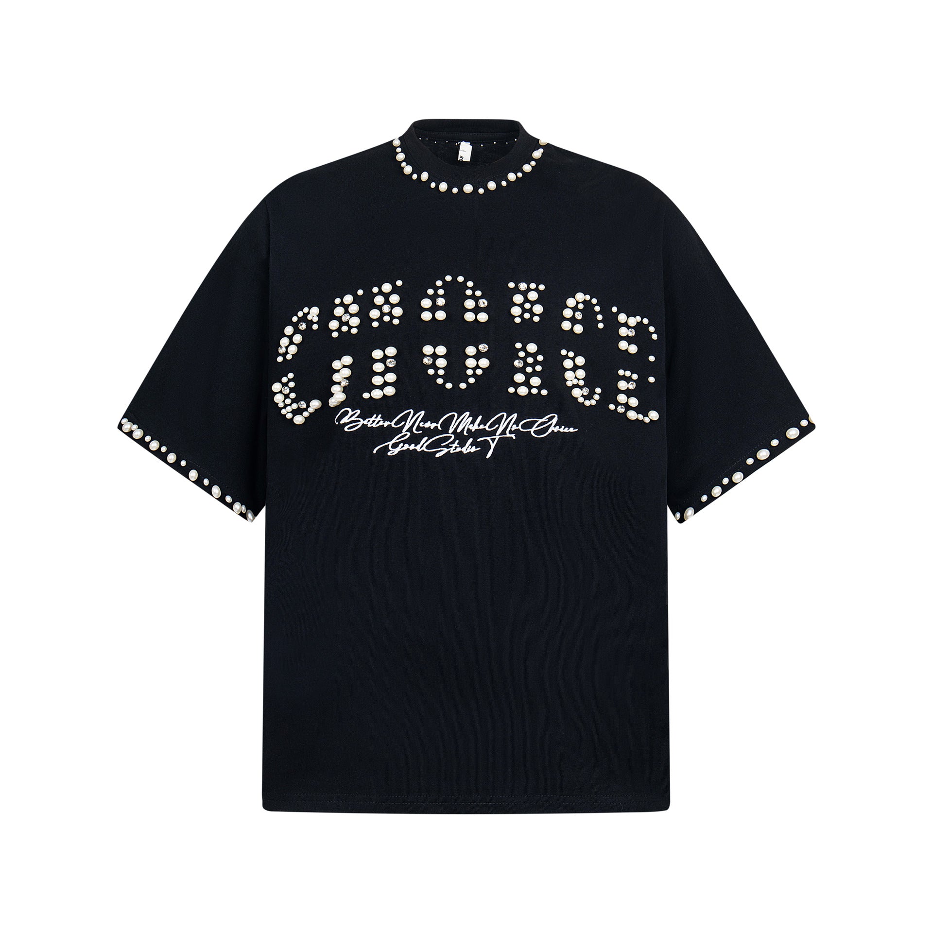 Pearl Studded | Statement Graphic Tee