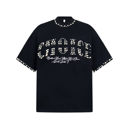 Pearl Studded | Hip Hop T-shirt - Santo 