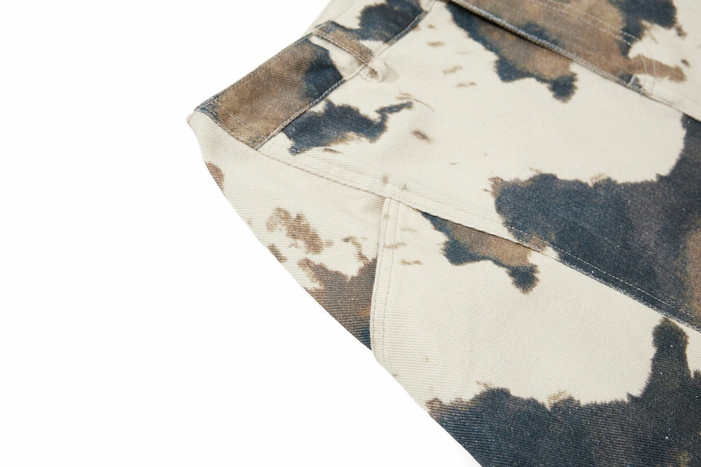 Inkstorm | Splatter-Wash Wide Barrel Pants