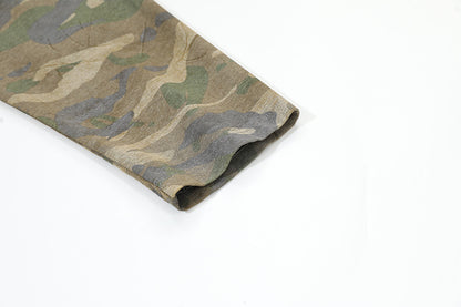 Distressed Camouflage | Two-Piece Graphic T-Shirt - Santo 