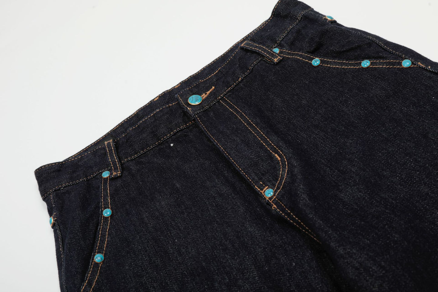 Baggy Barrel | Rivet Raw Jeans