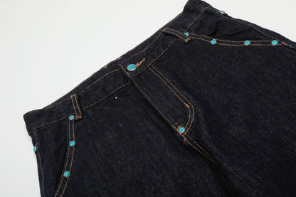 Baggy Barrel | Rivet Raw Jeans