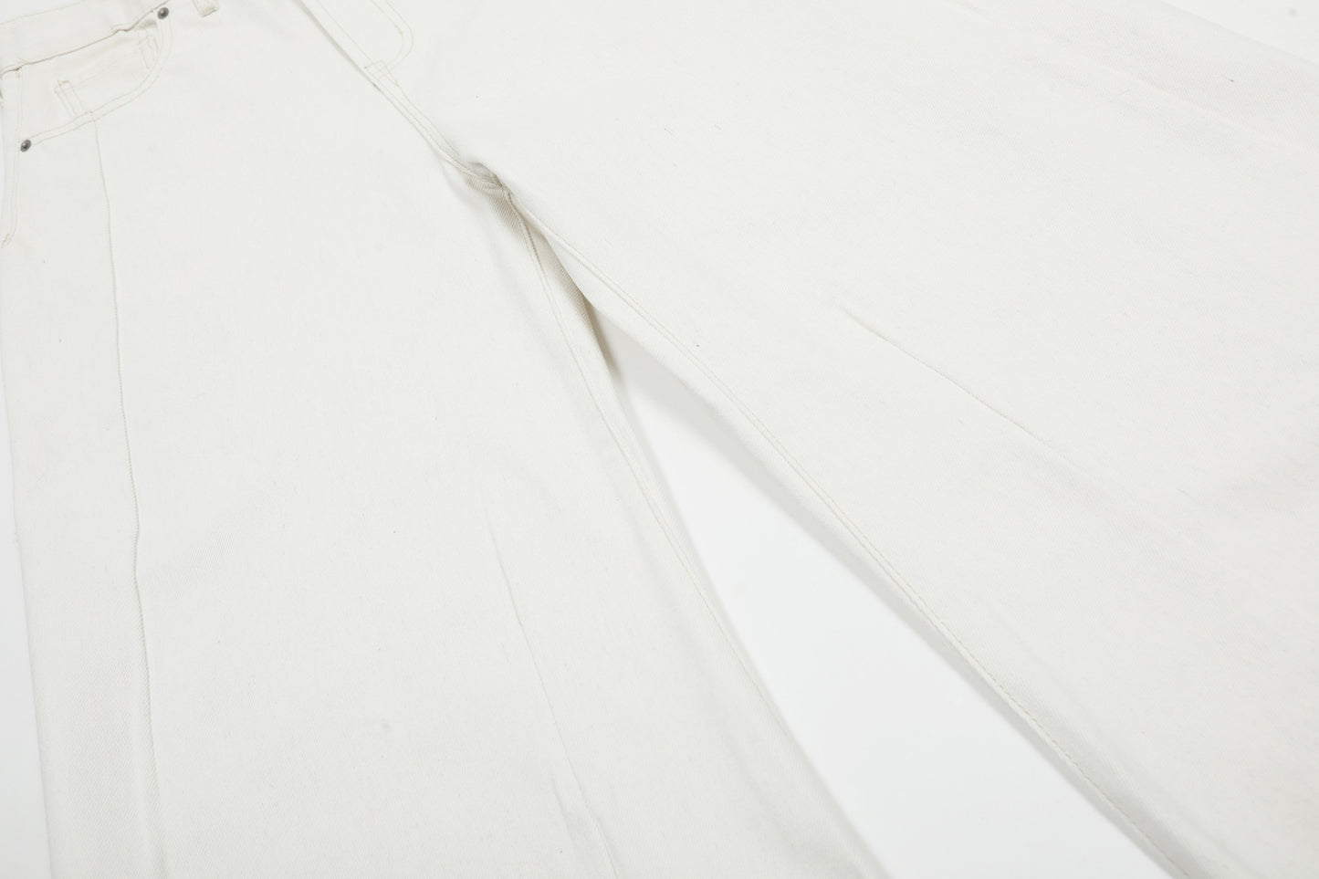 Clean Fit | White Baggy Pants - Santo 