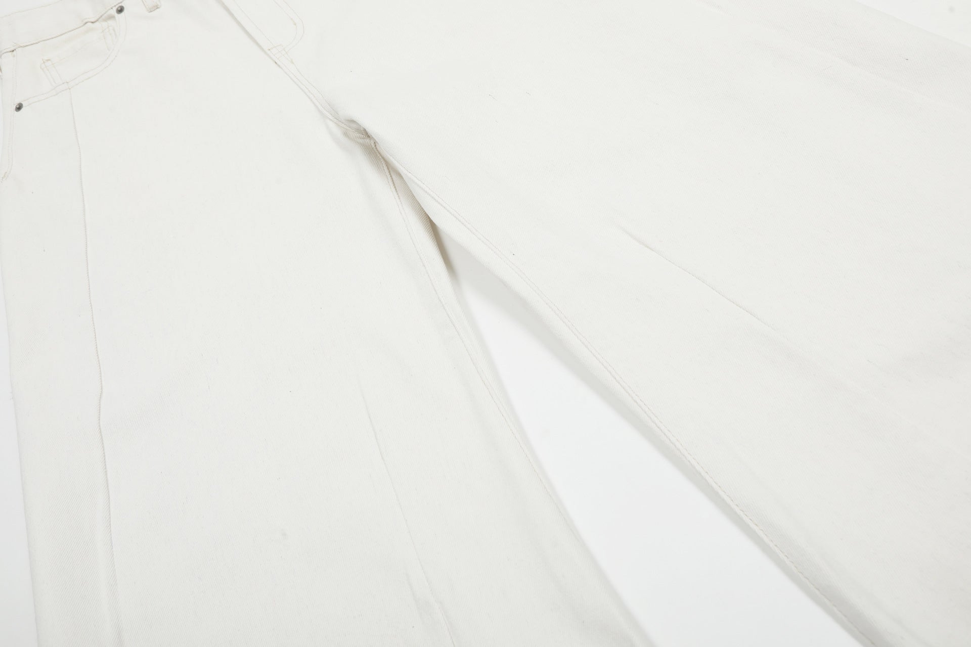 Clean Fit | White Baggy Pants - Santo 