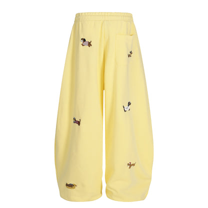 Embroidery | Dog Baggy Barrel Sweatpants