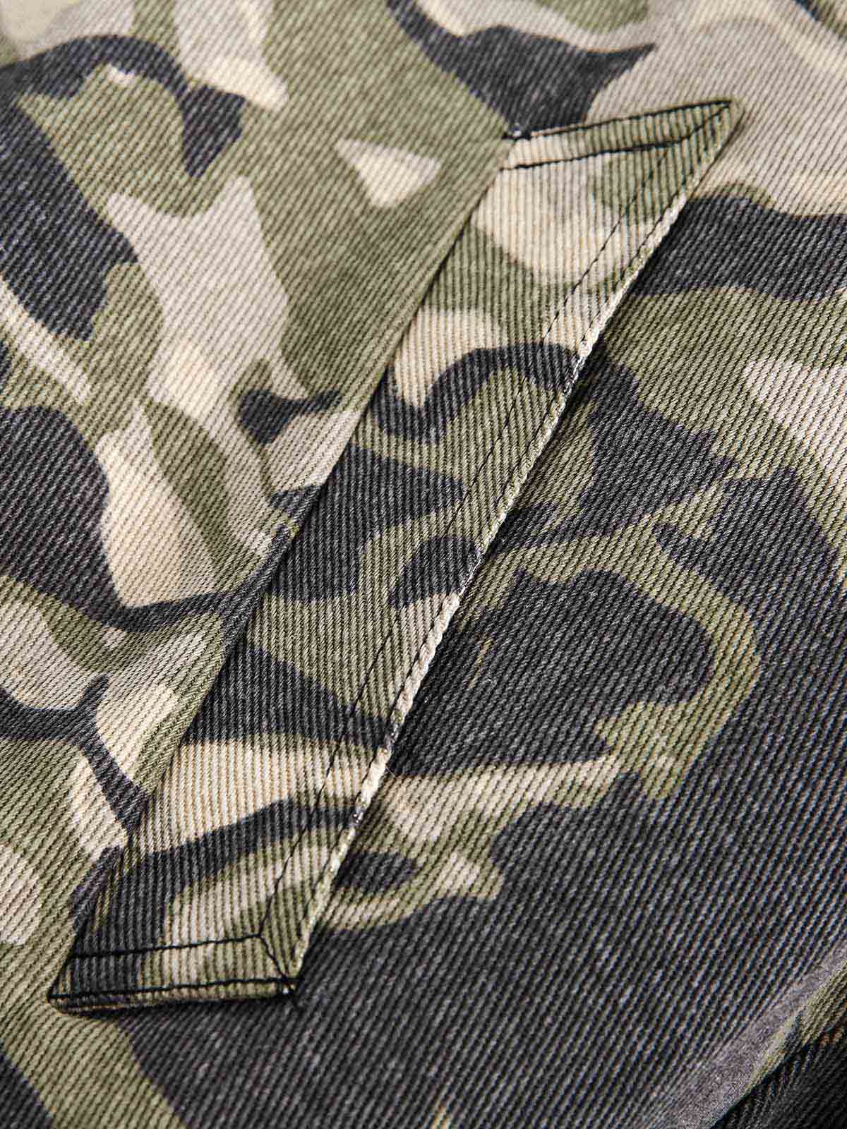 Camouflage Fur | Hooded Jacket - Santo 
