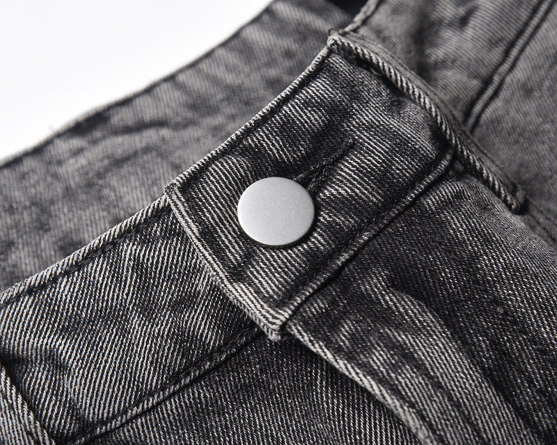 Starry Washed Rhinestone | Denim Shorts - Santo 