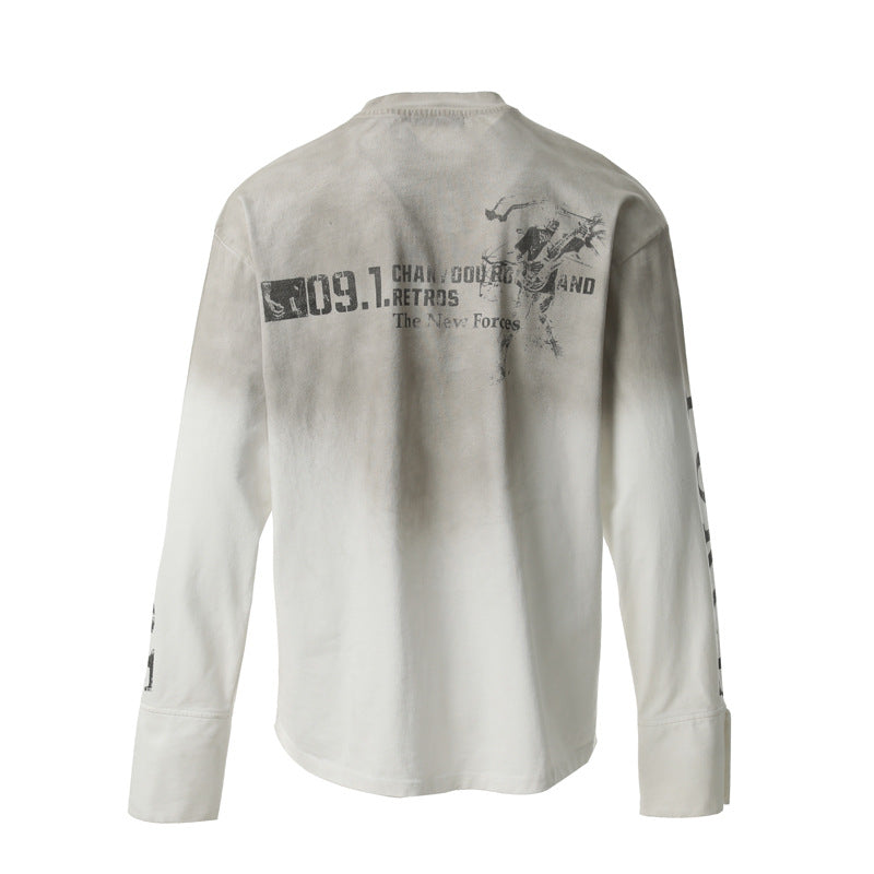 09 | Distressed Long Sleeve T-Shirt - Santo 