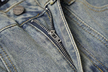 Washed Distressed Raw Edge | Baggy Jeans - Santo 