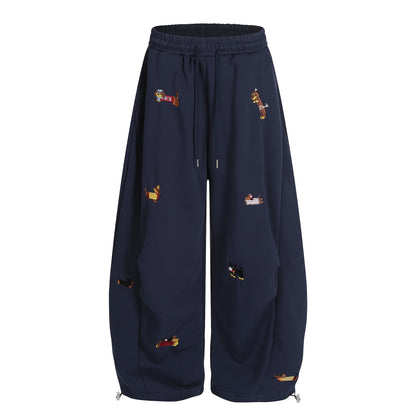 Embroidery | Dog Baggy Barrel Sweatpants