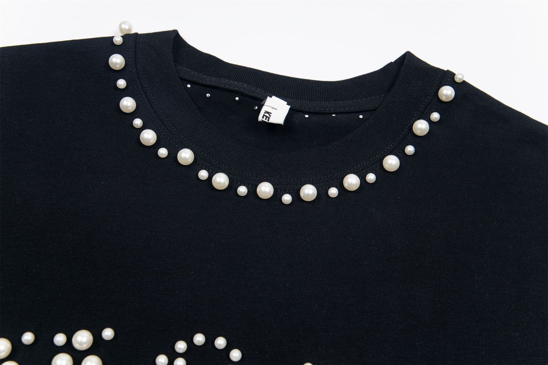 Pearl Studded | Statement Graphic Tee