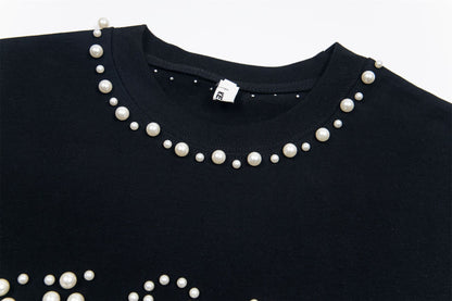 Pearl Studded | Hip Hop T-shirt - Santo 