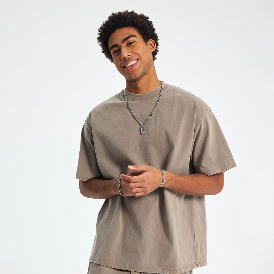Washed Edge Distressed | Basic T-Shirt - Santo 