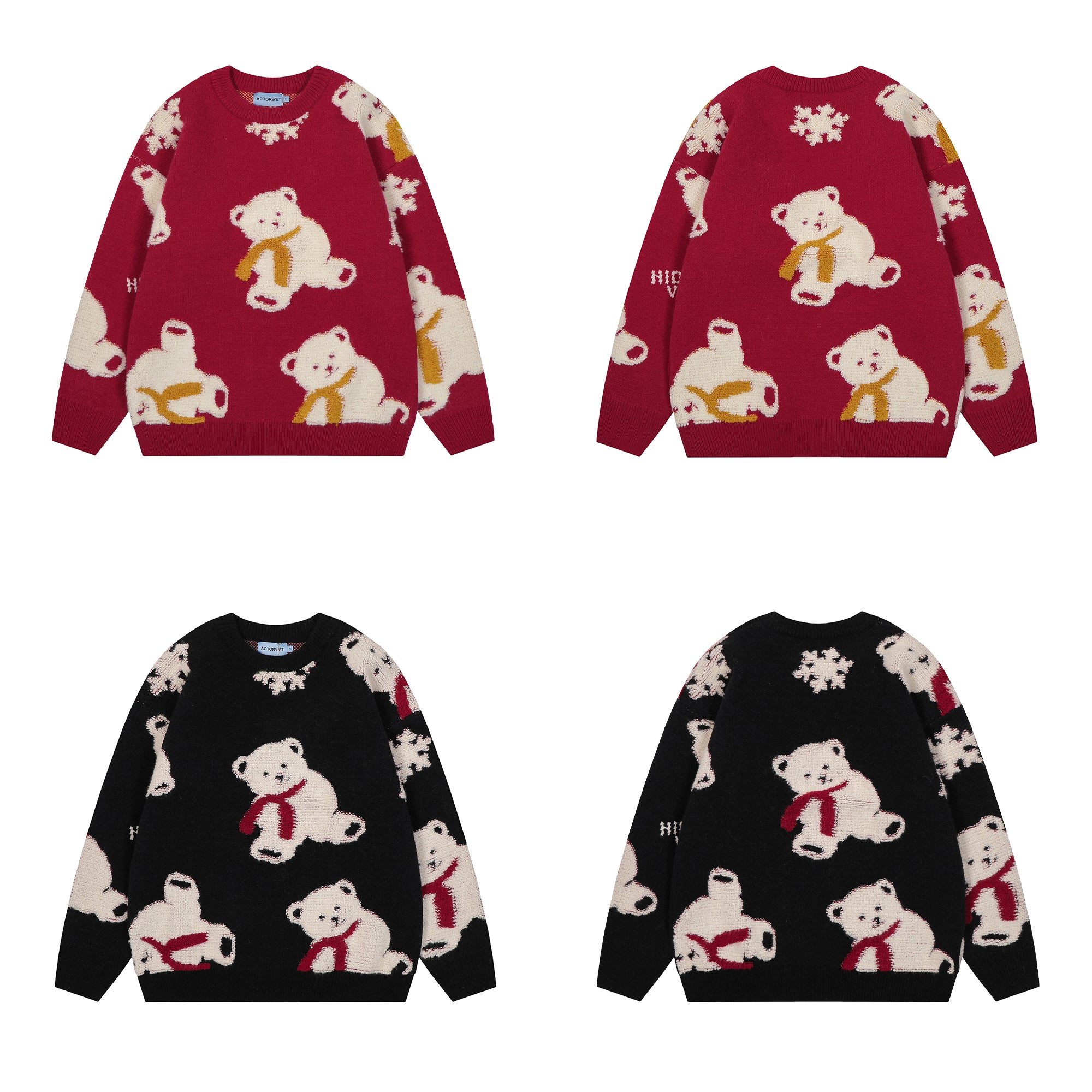 Polar Paws | Pull en tricot douillet avec motif ours en peluche