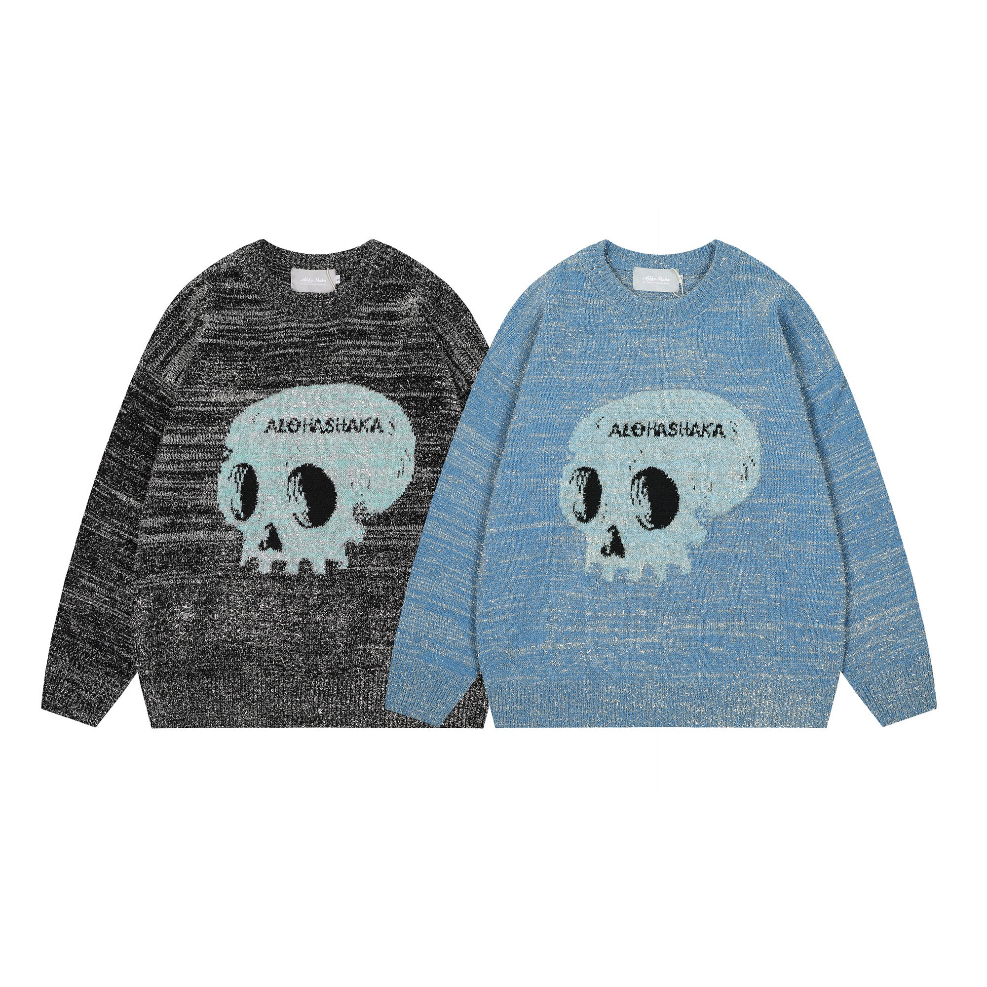 Maglione a maglia con grafica Skull Vibe