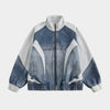 Skyline Stride | Patchwork Denim Trainingsjacke