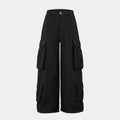 Unisex Multi-Pocket Wide Cargo Pants - Santo 