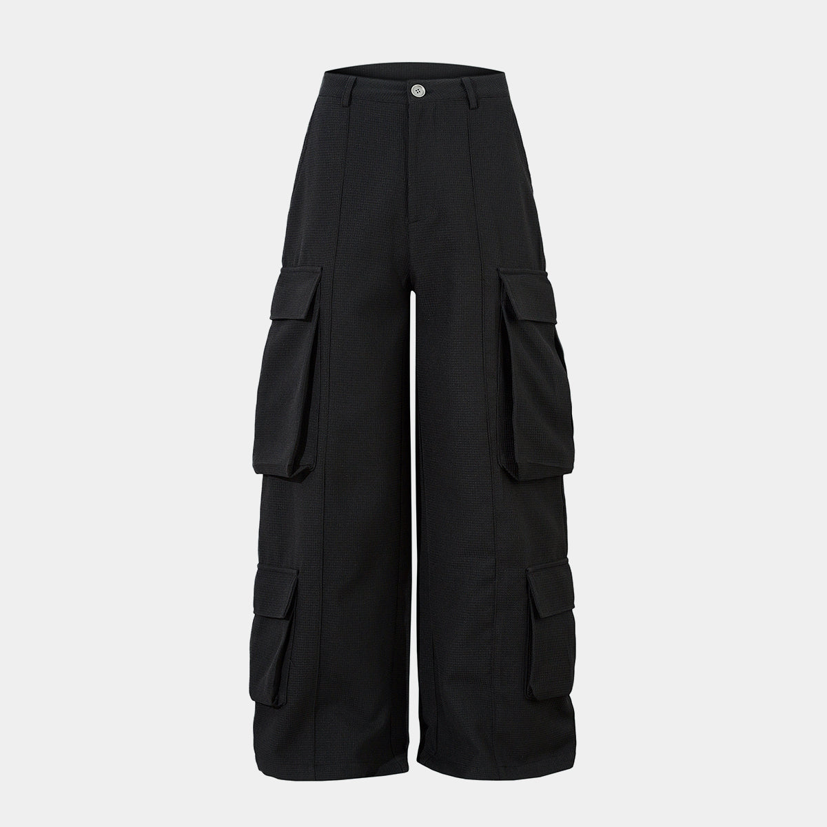 Unisex Multi-Pocket Wide Cargo Pants - Santo 