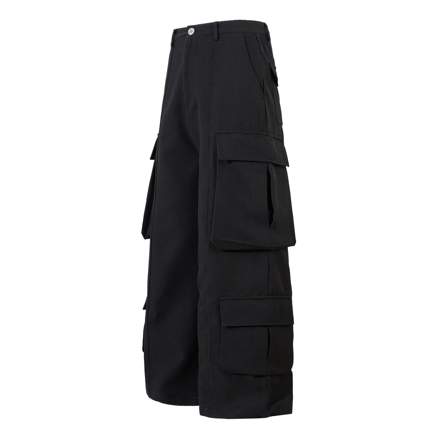 Unisex Multi-Pocket Wide Cargo Pants - Santo 