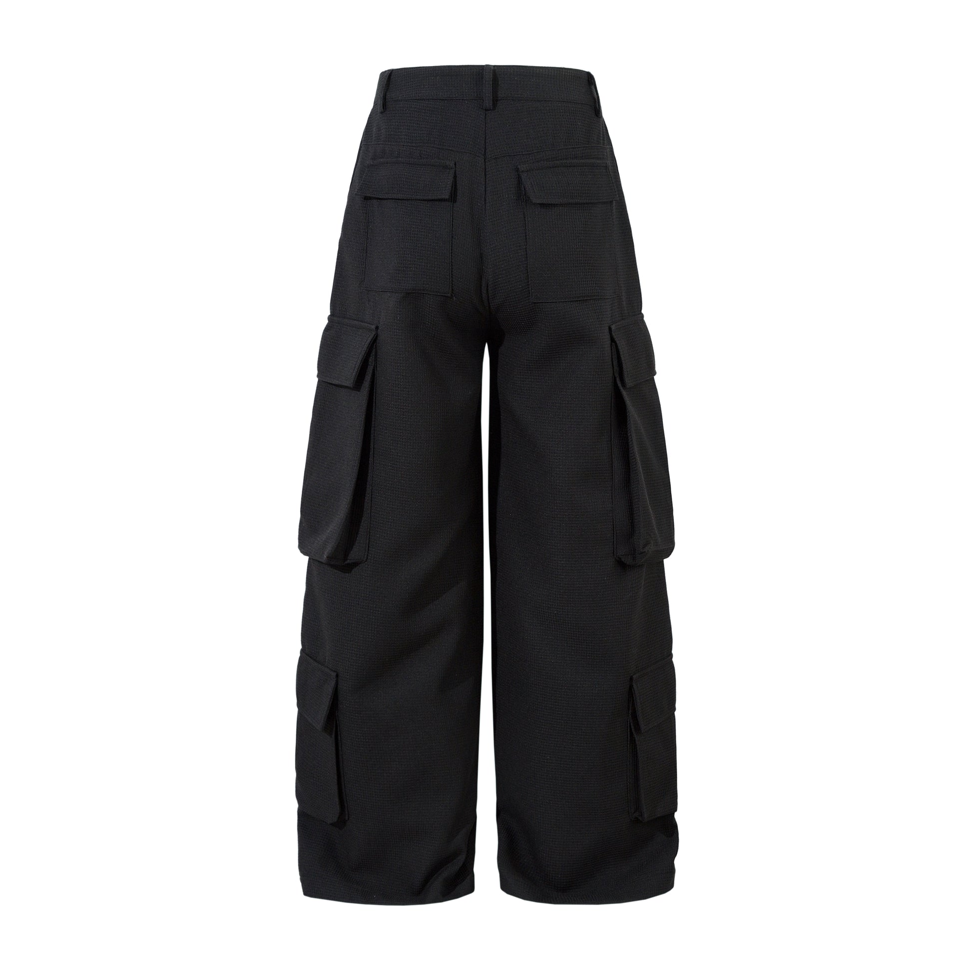 Unisex Multi-Pocket Wide Cargo Pants - Santo 