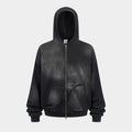 Washed Distressed | Zip-Up Hoodie - Santo 