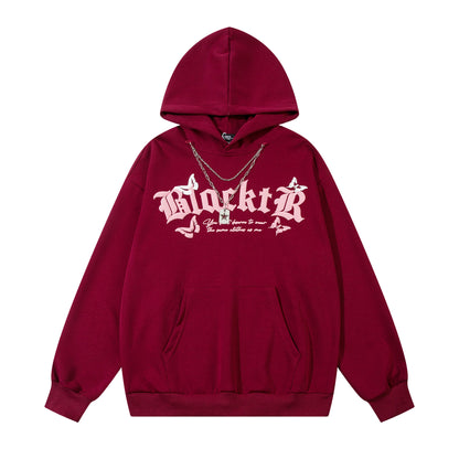 Gothic Butterfly Print | Oversized Hoodie - Santo 