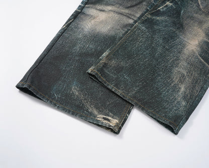 Pastel Chain Print | Denim Jeans - Santo 