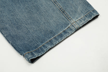 Washed Wide Leg | Vintage Denim Jeans - Santo 