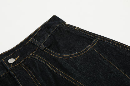 Gingham Tie Barrel | Baggy Jeans - Santo 