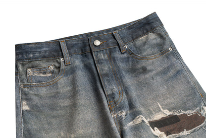 Snake Patch Destroyed | Distressed Jeans - Santo 