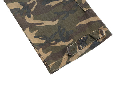 Deconstructed Denim Camo | Layered Jeans - Santo 