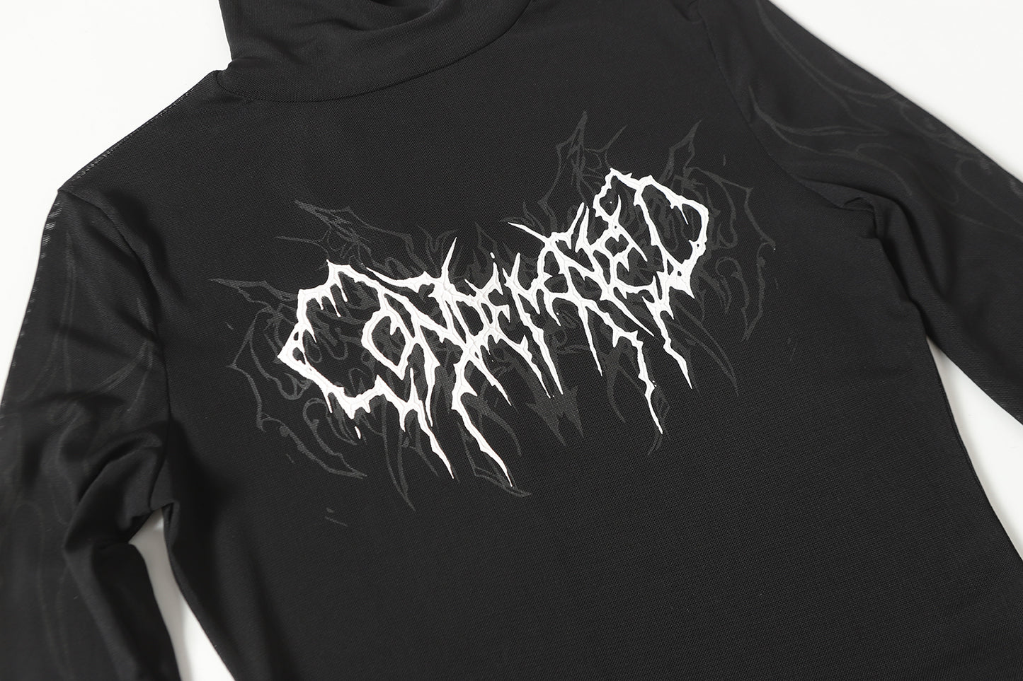 Streetwear Gothic Print | Turtleneck Sweatshirt - Santo 