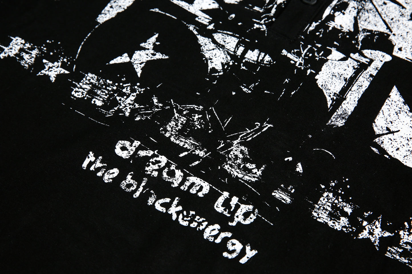 Punk Flag Art | Button Sweatshirt - Santo 