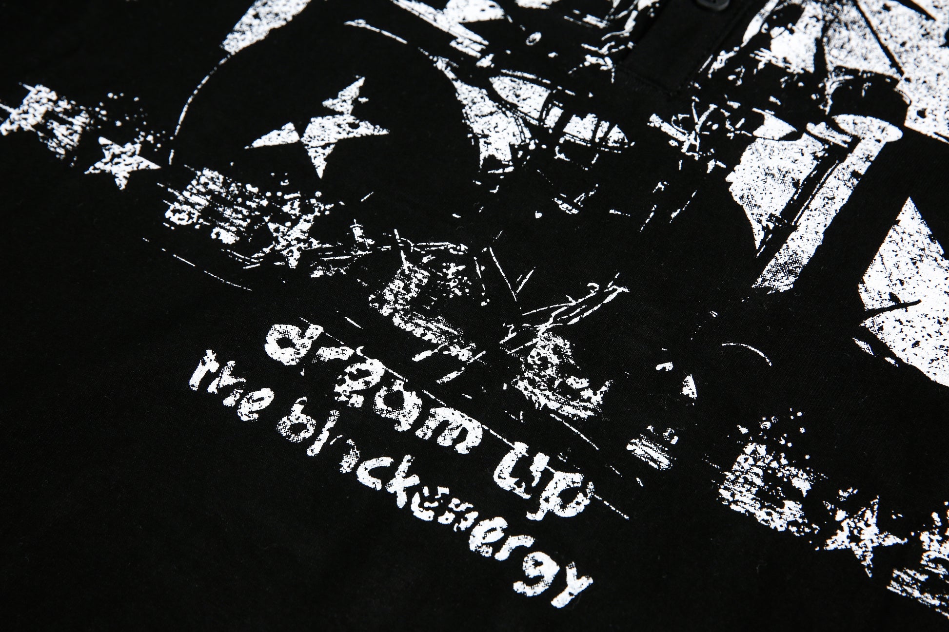 Punk Flag Art | Button Sweatshirt - Santo 