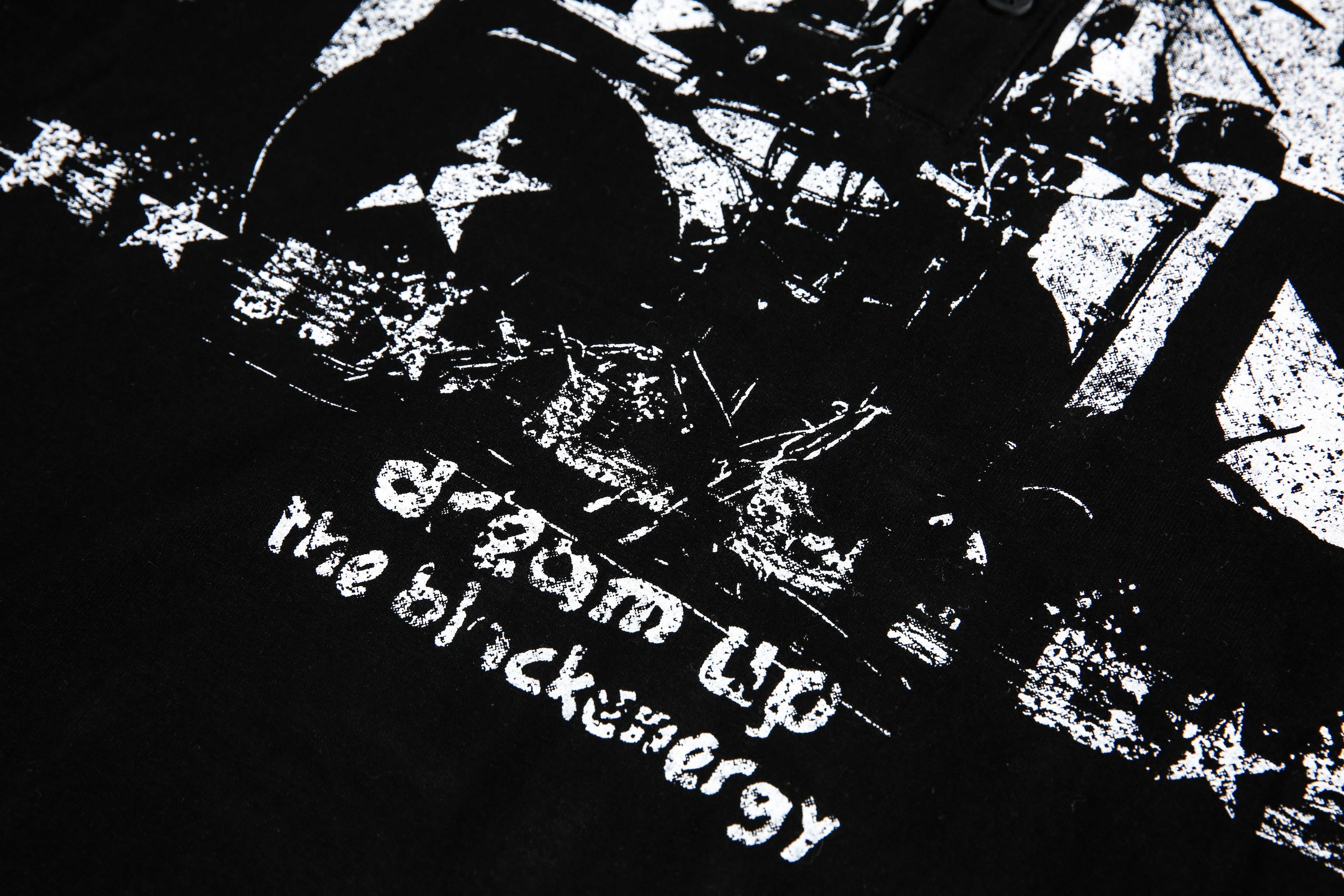 Punk Flag Art | Button Sweatshirt
