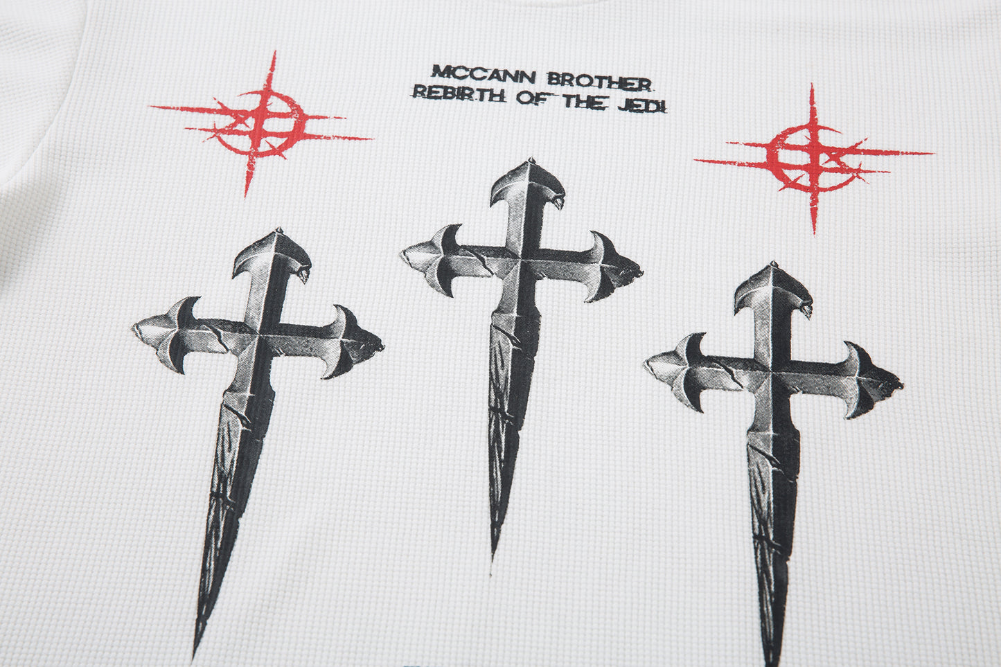 Gothic Cross Print | Graphic Sweatshirt - Santo 