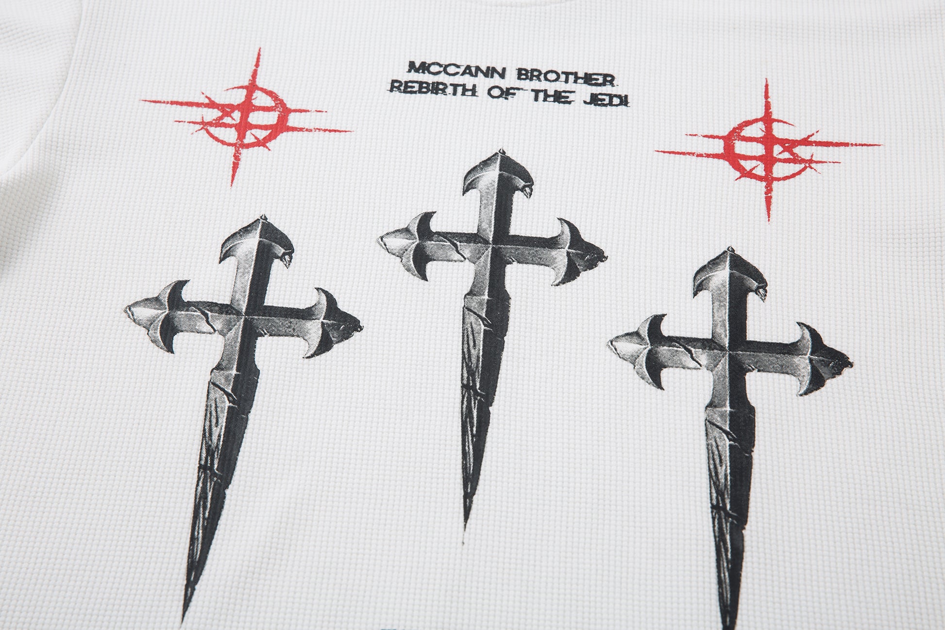 Gothic Cross Print | Graphic Sweatshirt - Santo 