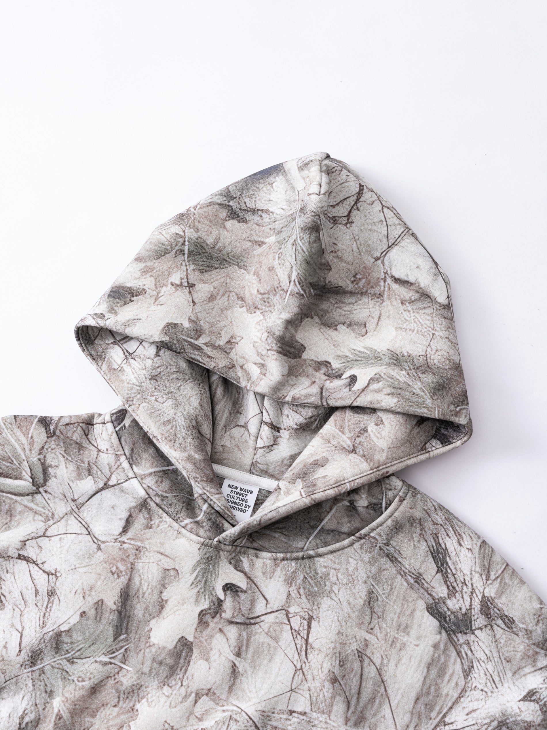 Tree Branch Camo Print | Oversized Hoodie - Santo 