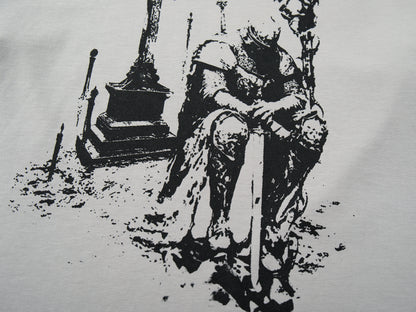 Gothic Knight Print | Layered Long Sleeve T-Shirt - Santo 