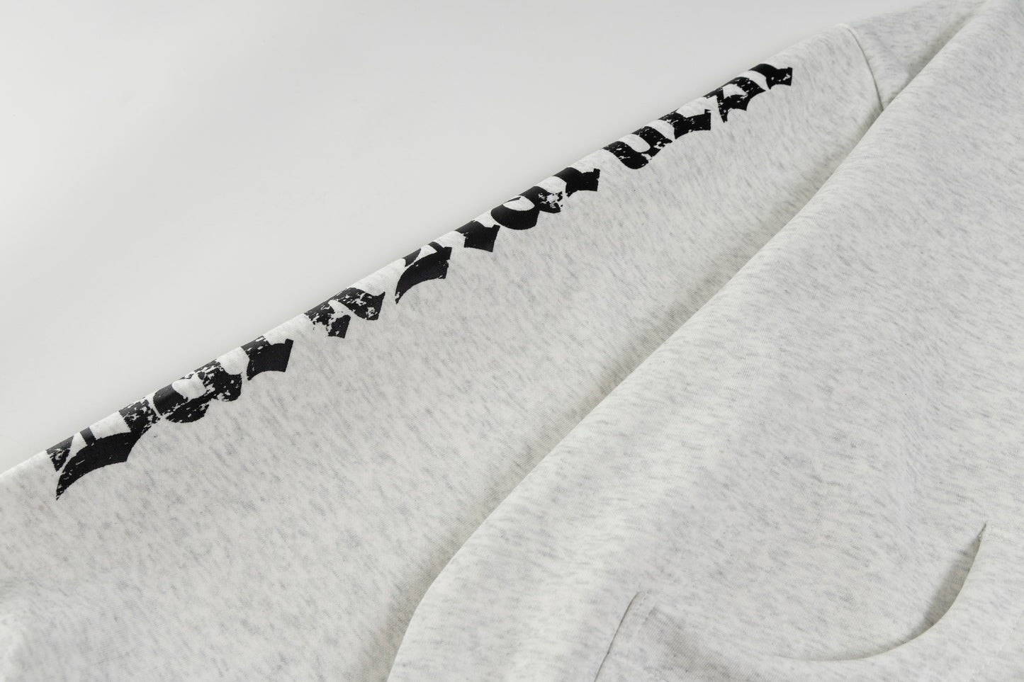 Gothic Cross Print | Zip Up Hoodie - Santo 