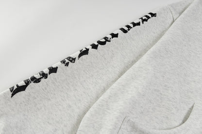 Gothic Cross Print | Zip Up Hoodie - Santo 