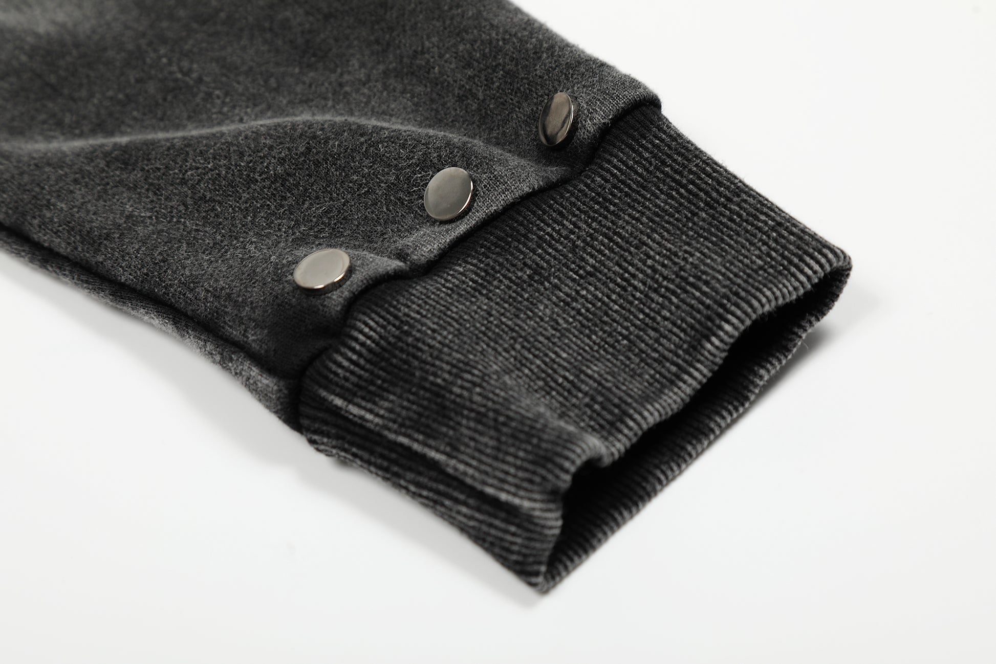 Washed Gradient | Black Zip Up Hoodie - Santo 