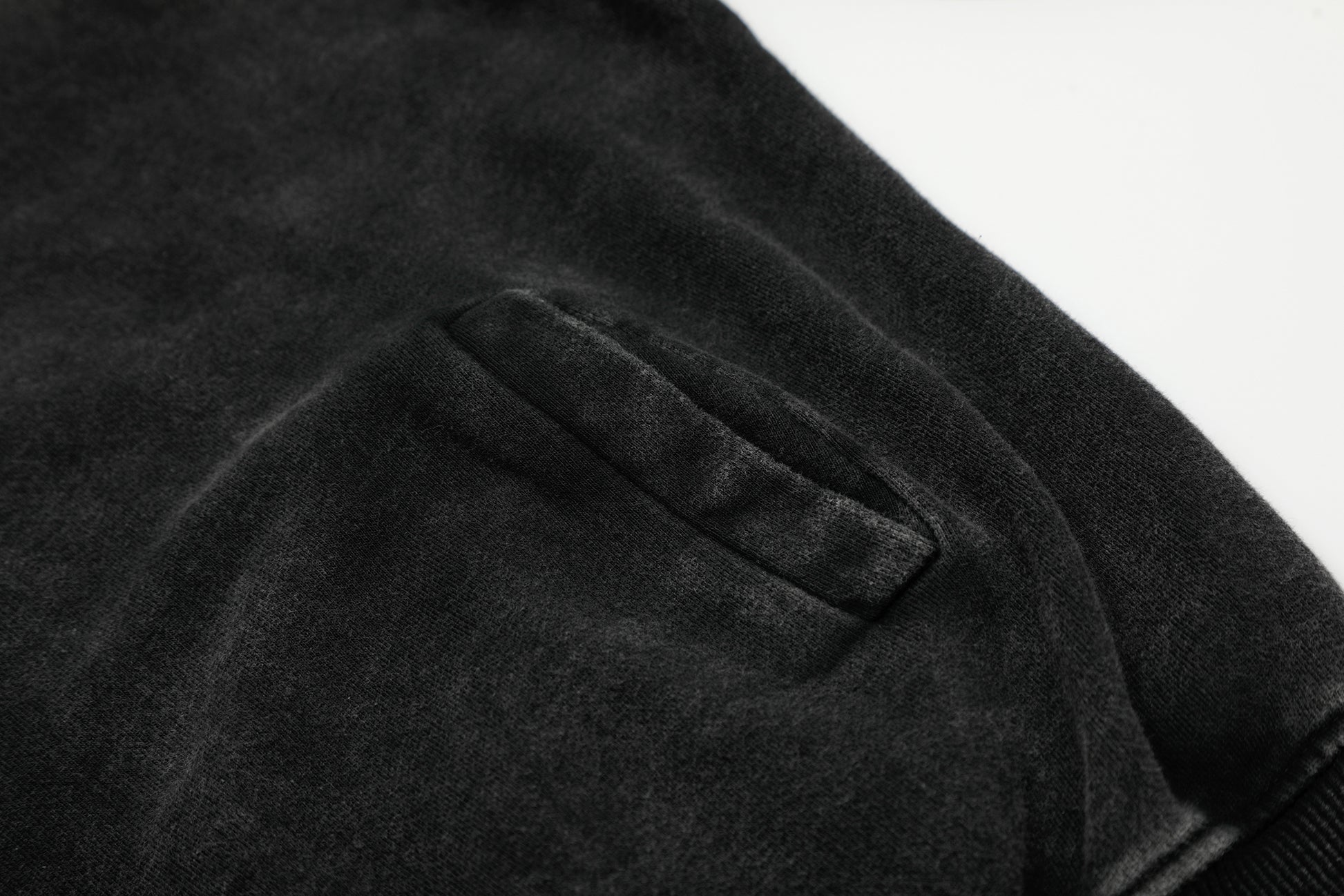 Asymmetry | Washed Zip Up Hoodie - Santo 