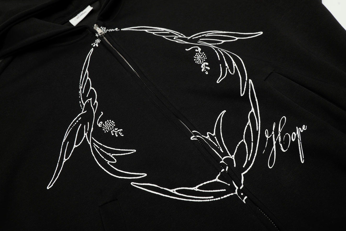 Doves Hope | Oversized Zip Up Hoodie - Santo 