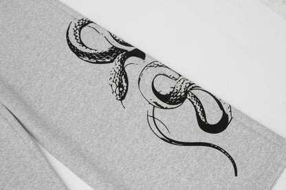 Snake Print | Baggy Sweatpants - Santo 
