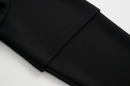 Star Print Patchwork | Leather-Neck Sweatshirt - Santo 