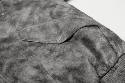 Distressed Washed | Hooded Oversized Jacket